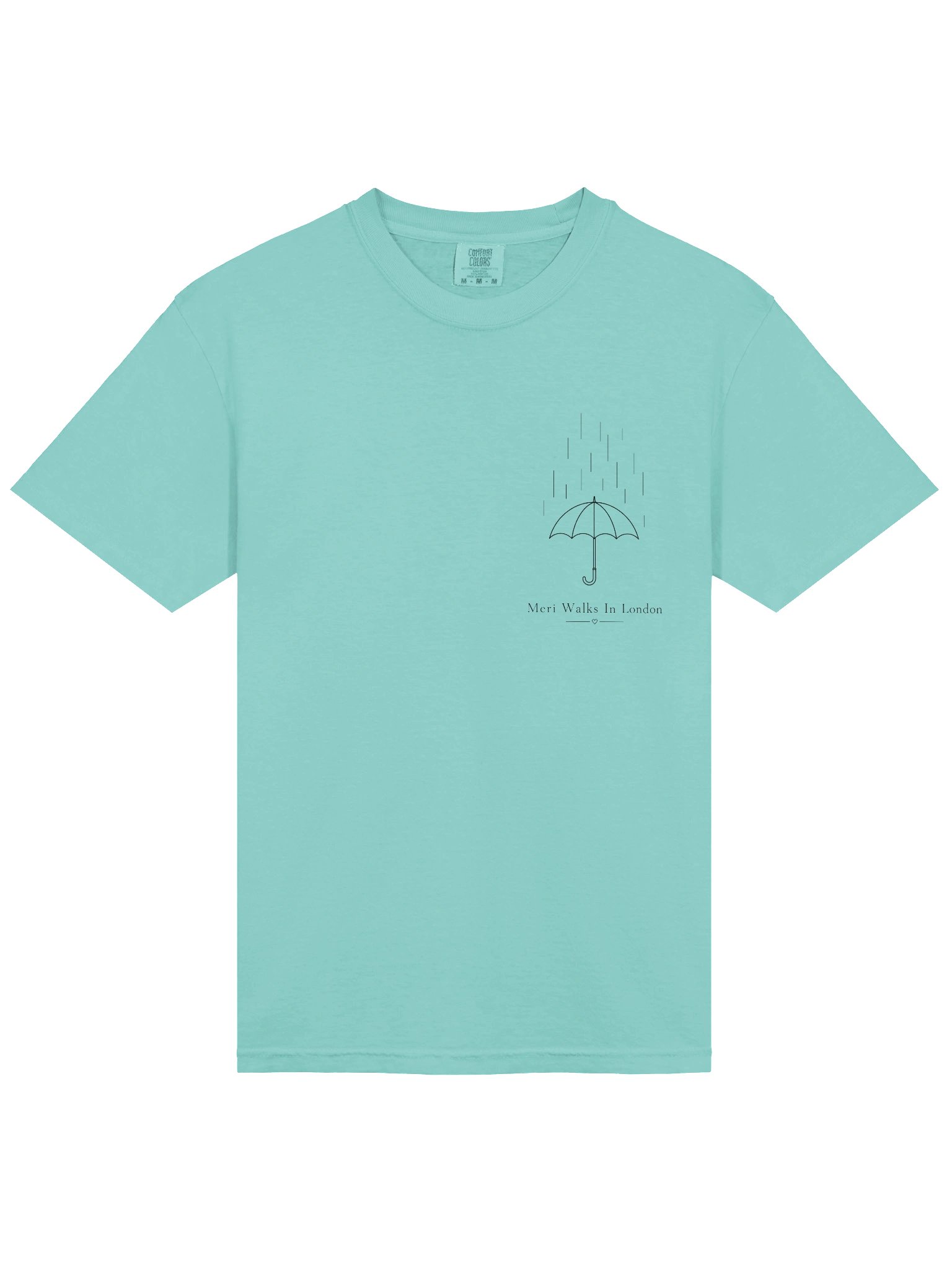 Comfort Colors Garment-Dyed Heavyweight T-Shirt | Minimal Umbrella Design product image (3)