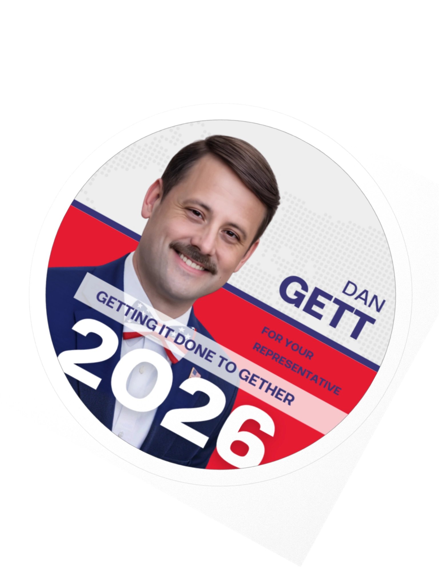 Dan Gett 2026 Campaign Sticker product image (2)