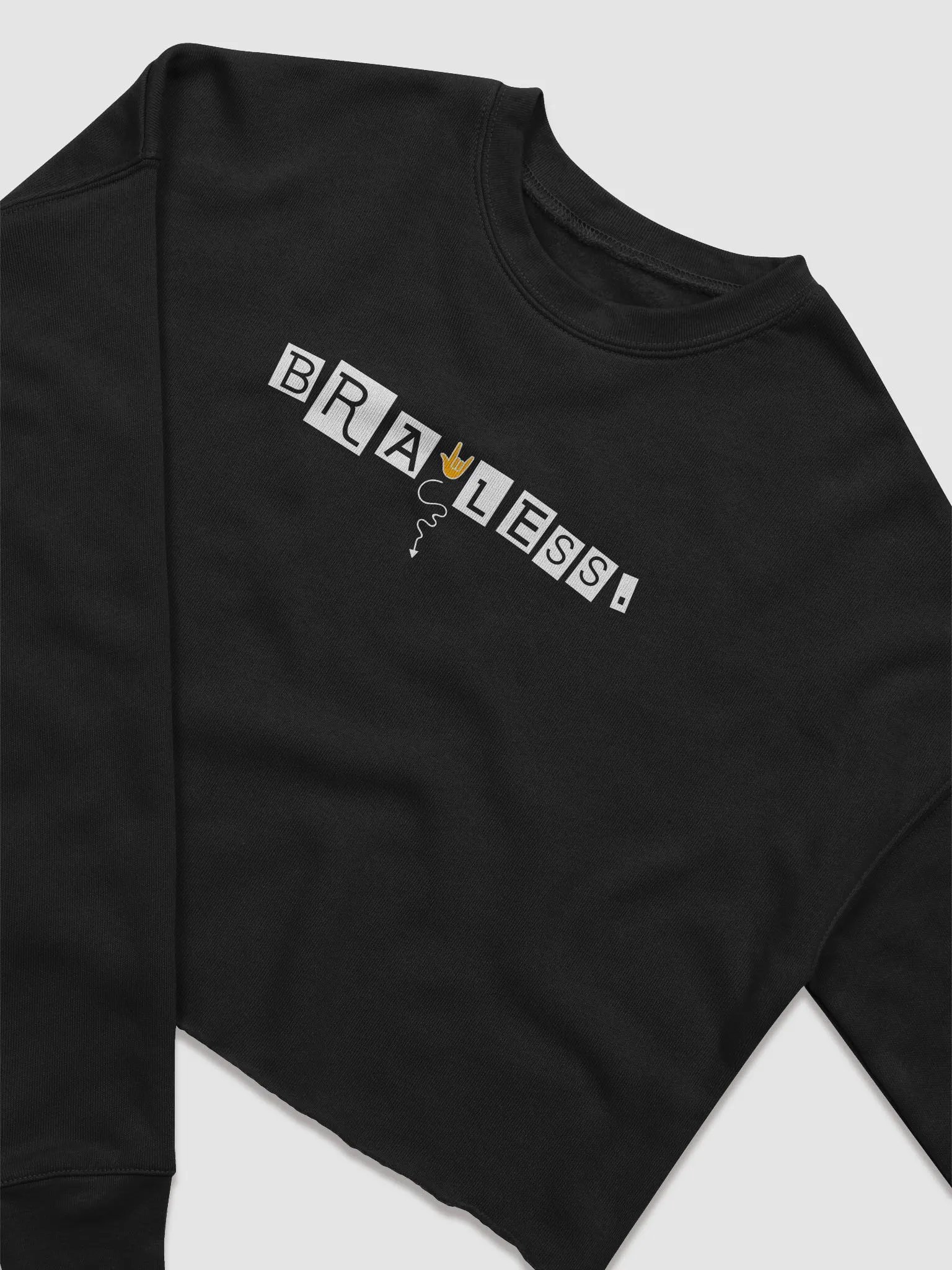 The Long-sleeved Braless. Crop Sweatshirt product image (2)