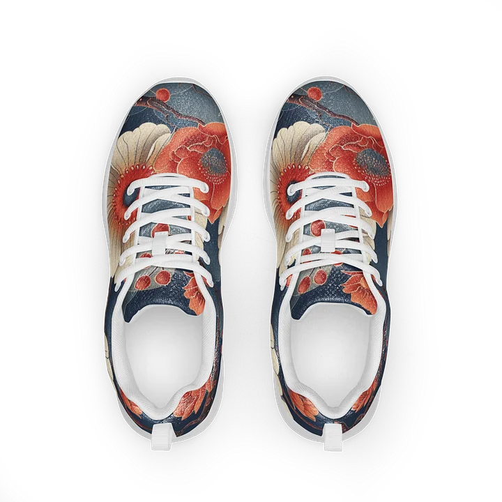Japanese Chrysanthemum Athletic Shoes | Women's Flyknit Kiku Art Sneakers product image (2)
