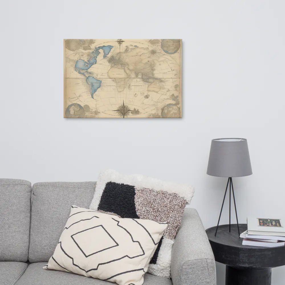 World Map for Wall Art | Earth Impressions Hand-Drawn World Map [24