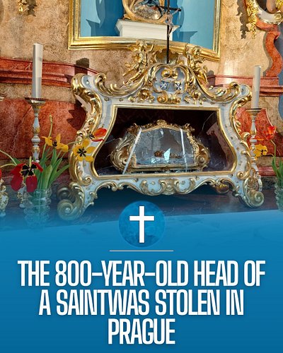 THE 800-YEAR-OLD SKULL OF SAINT ZDISLAVA WAS STOLEN FROM A CHURCH IN CZECHIA.
What happened:
May 13, 2026: A man dressed in...