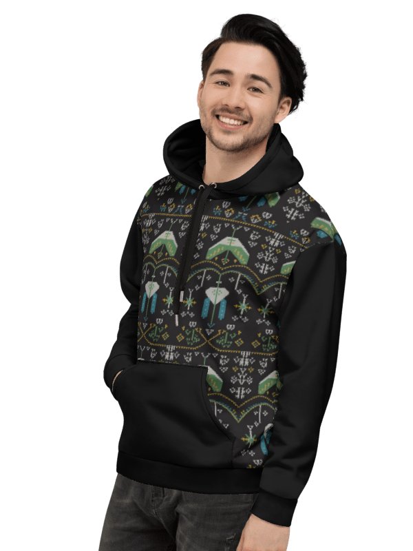 Retro Gamer Pixel Invaders Hoodie – Galactic Edition product image (2)