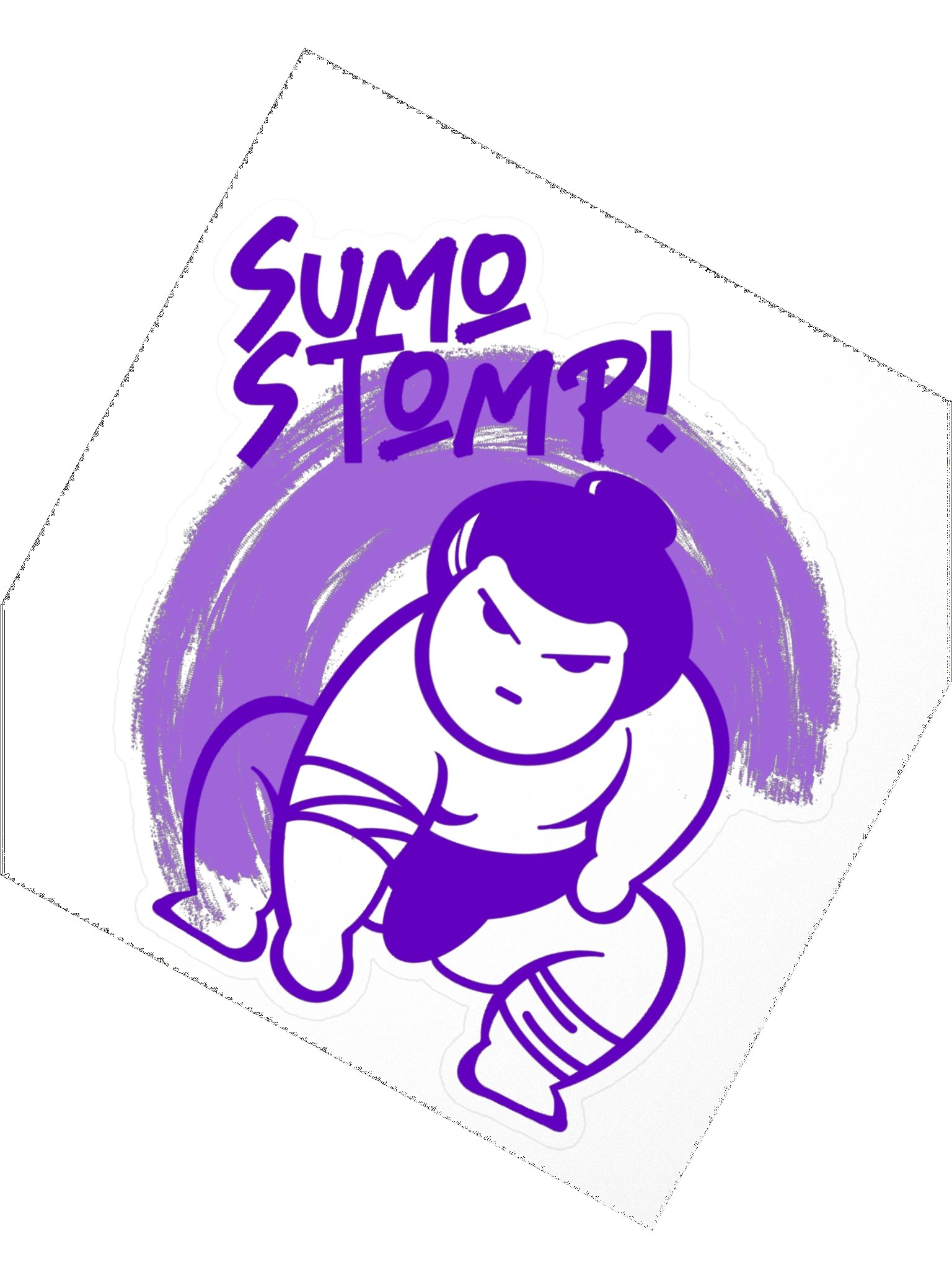 Sumo Stomp! Purple Logo Sticker. product image (2)