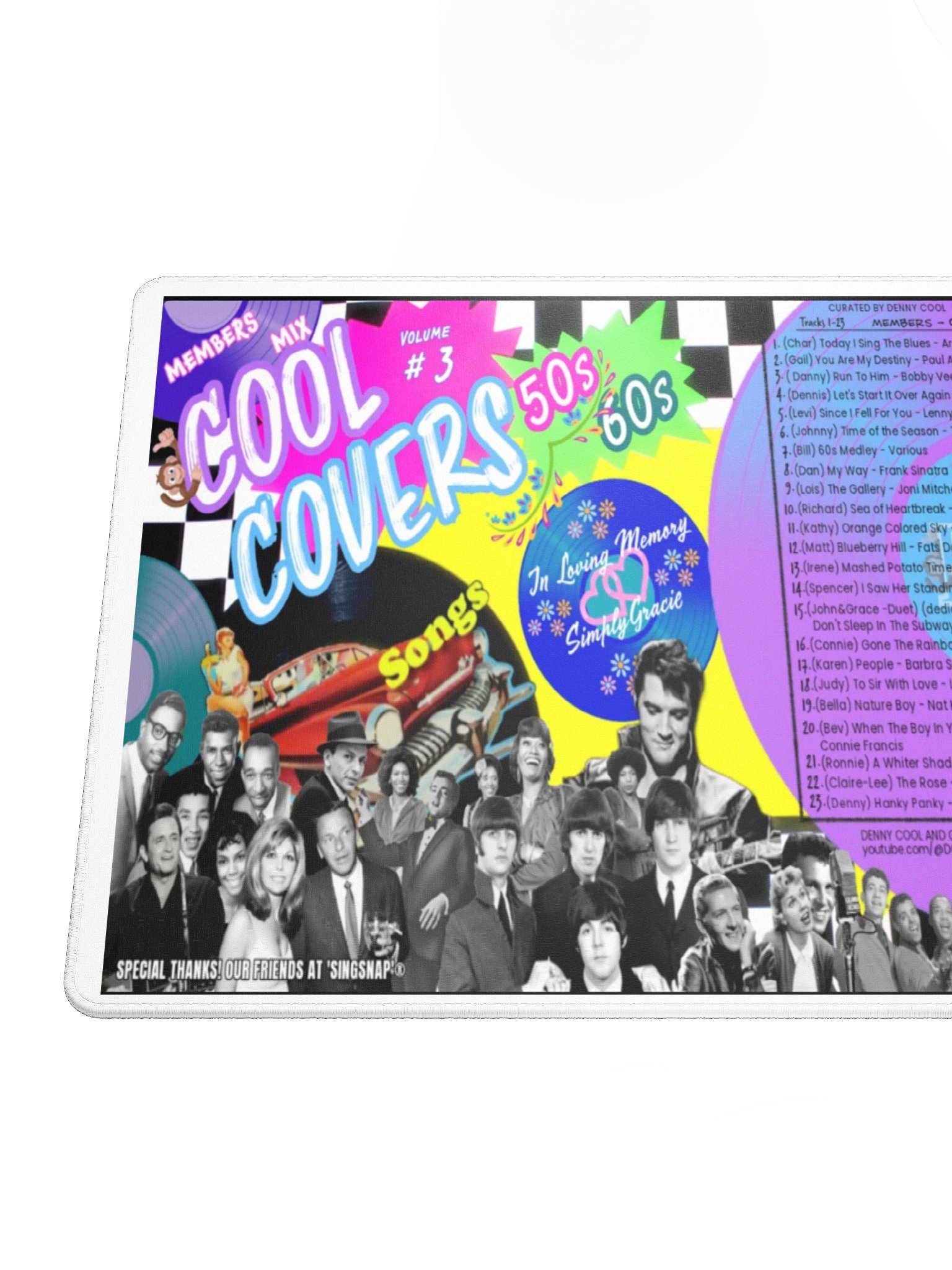 Cool Covers 50s, 60s Members Album Mouse Pad product image (4)