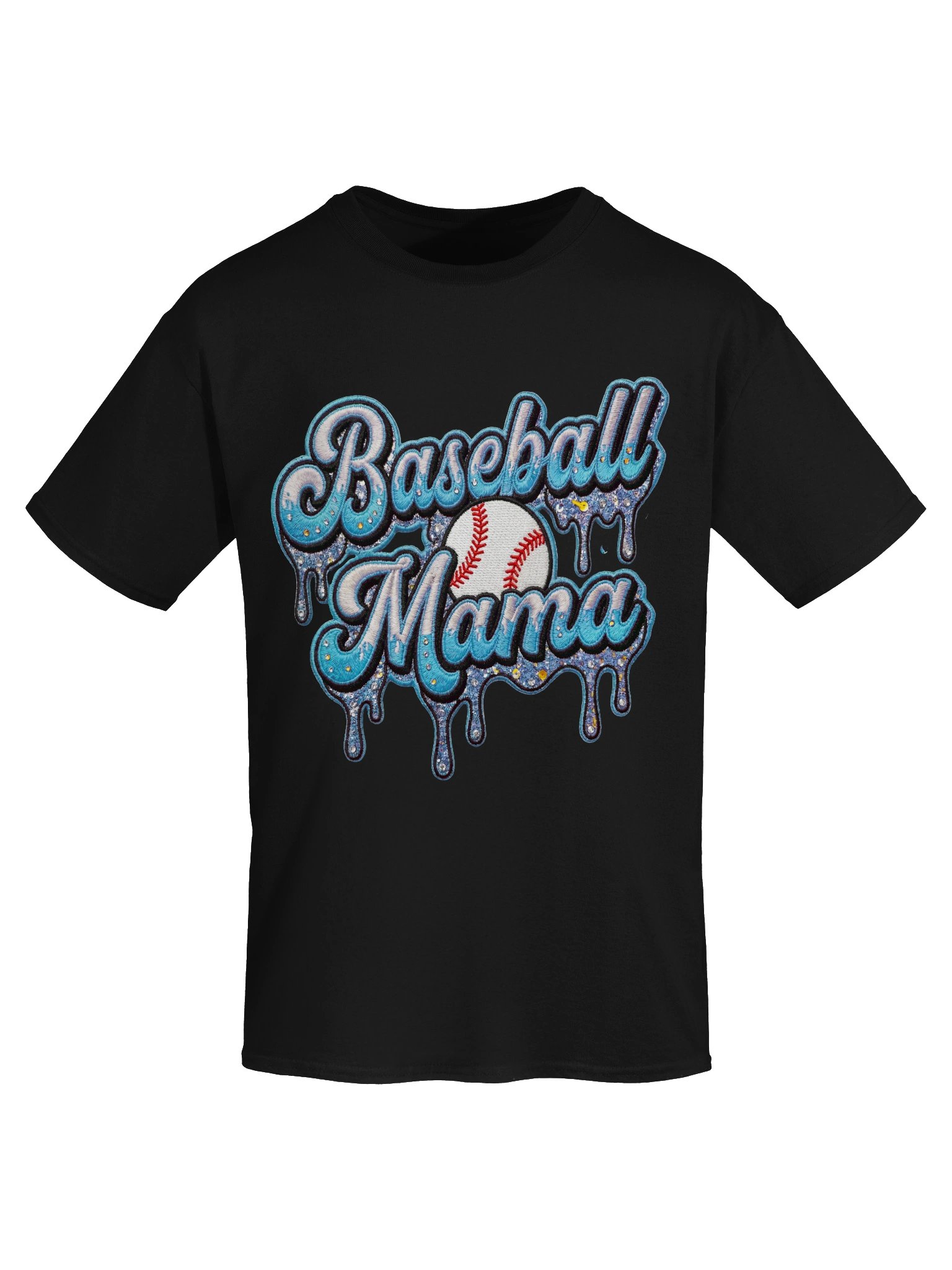 Baseball Mama Glitter Script Tee product image (45)