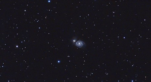 Whirpool Galaxy 🌀
Dwarf Mini 🔭
Bortle 8 🌃
39 mins ⏱️
Alt-Az 🎯
15s / 60 gain ⚙️

The Whirlpool Galaxy 🌀is a famous, face-on sp...