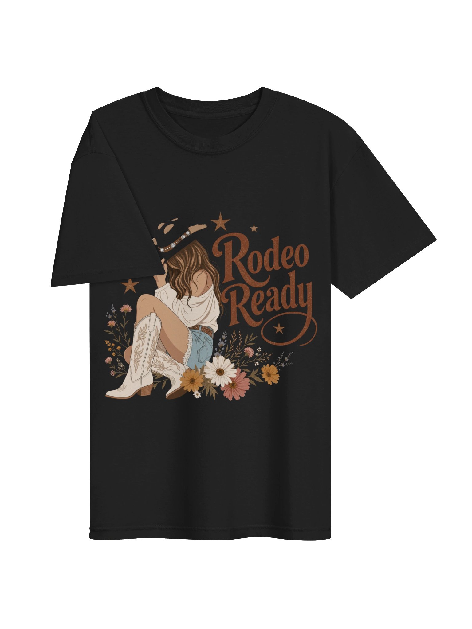 Rodeo Ready Western Cowgirl Floral Country T-Shirt product image (32)