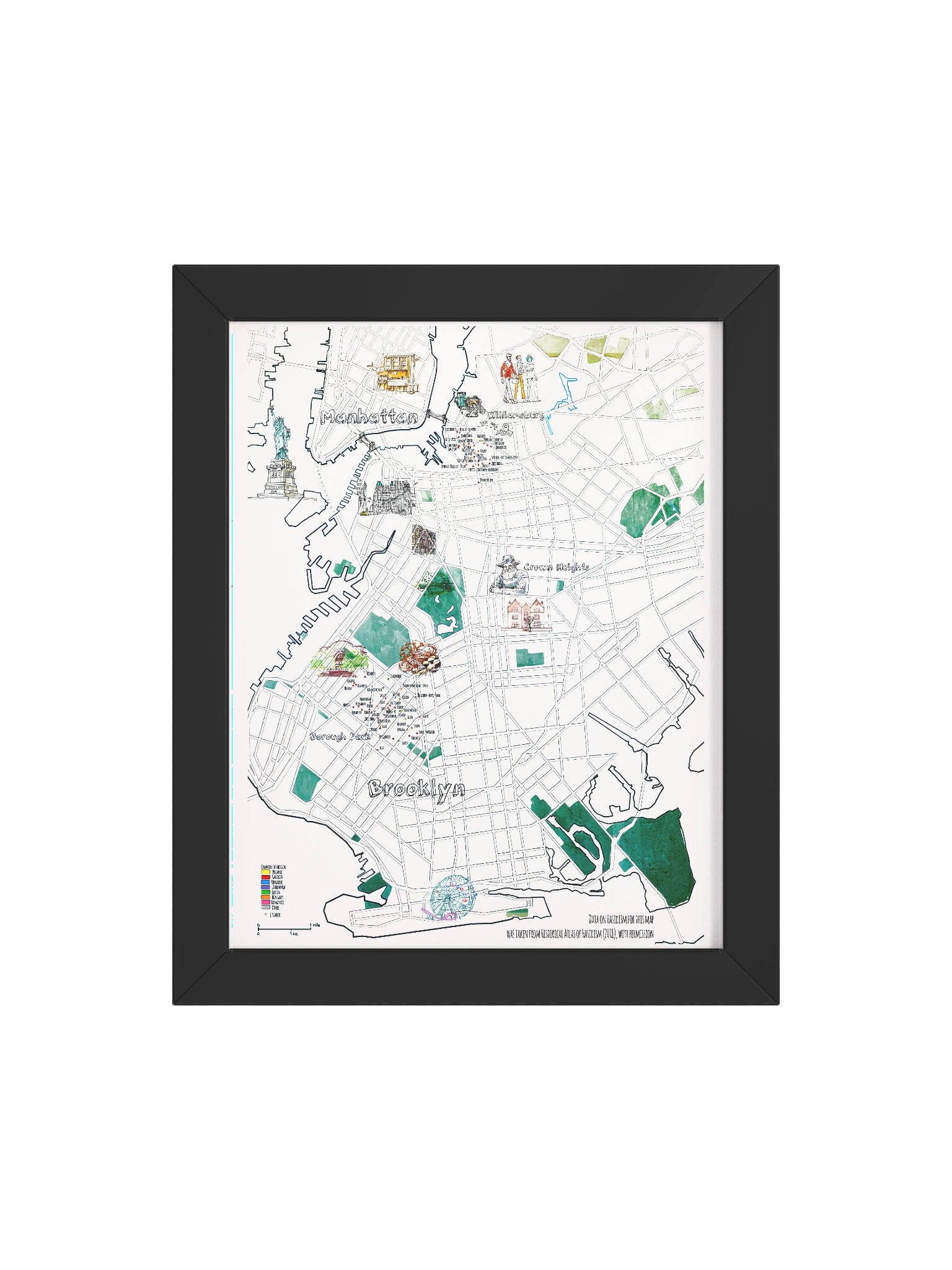 Hasidic NY Map Poster product image (4)