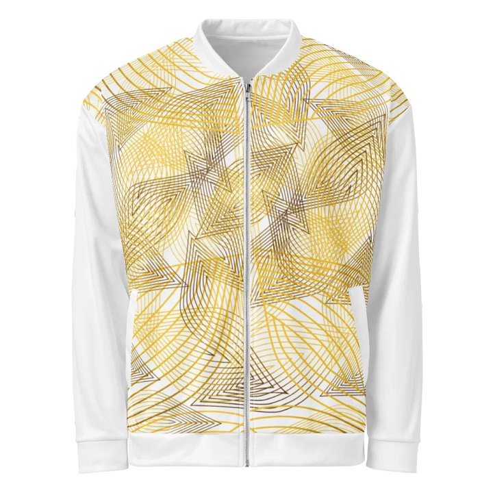 Jacket with golden lines and leaf design product image (1)