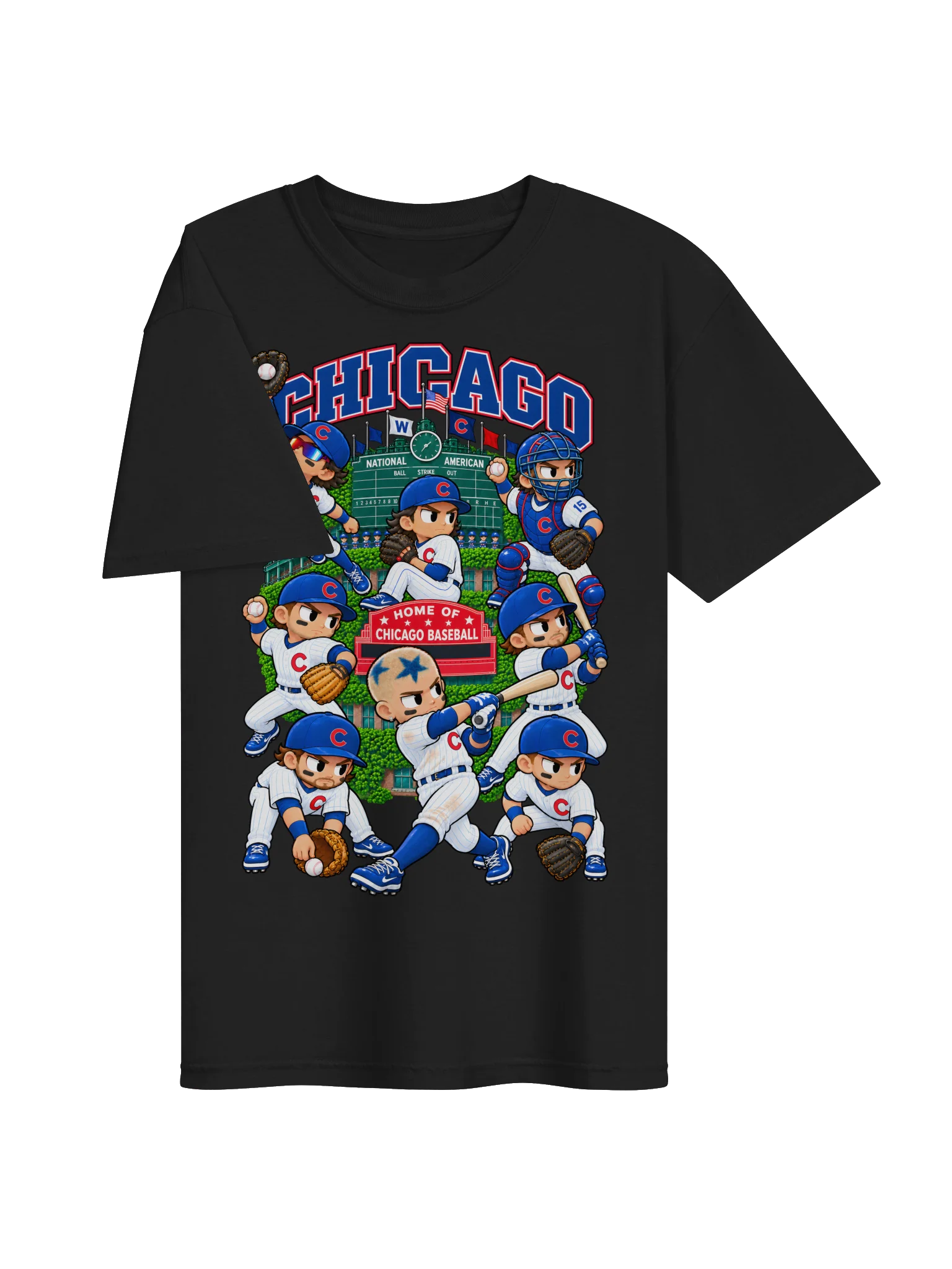 Chicago Northside Baseball Animated Player T-Shirt product image (3)