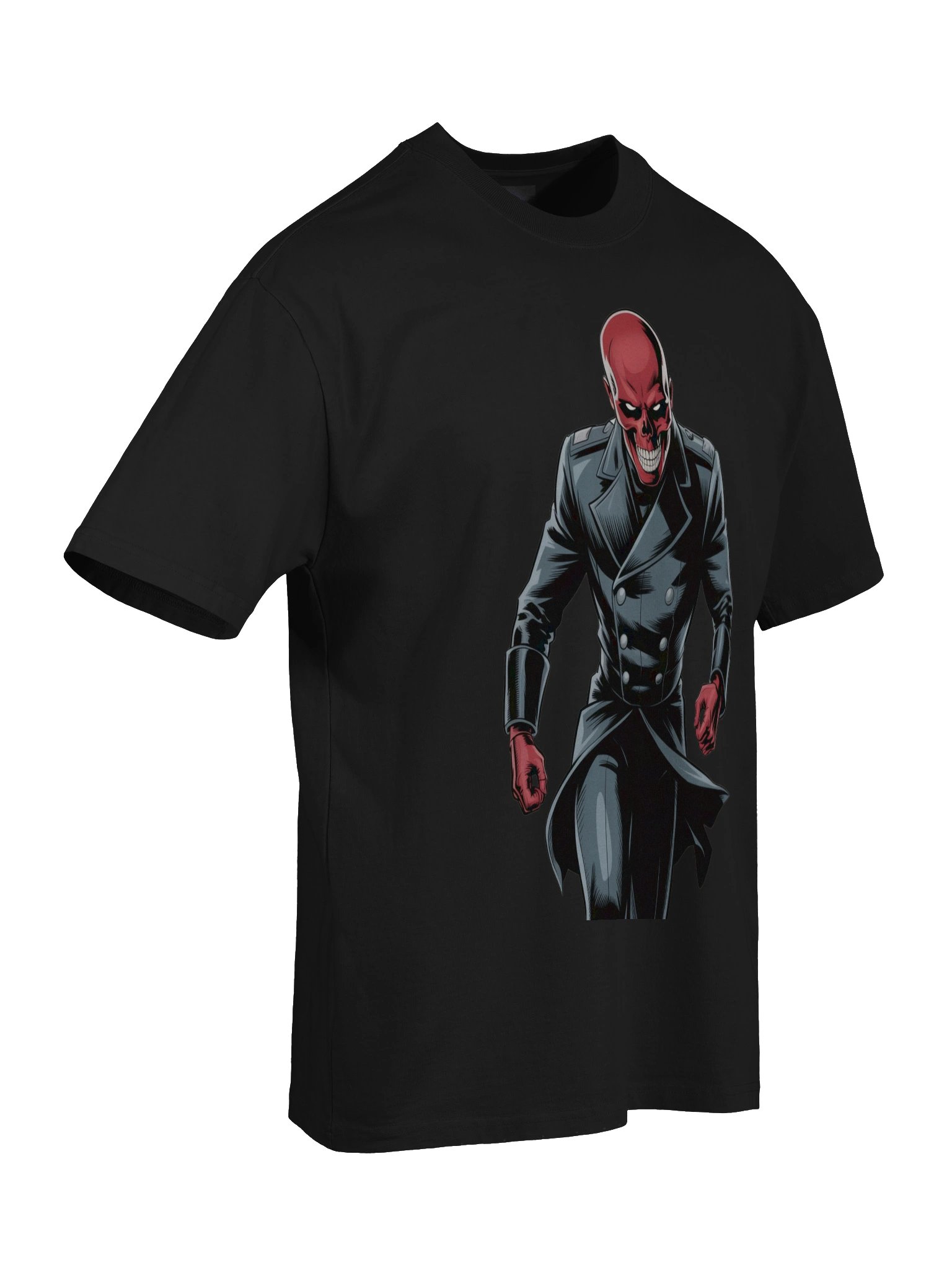 Veil of Vengeance: Red Skull Oversized Faded T-Shirt product image (8)