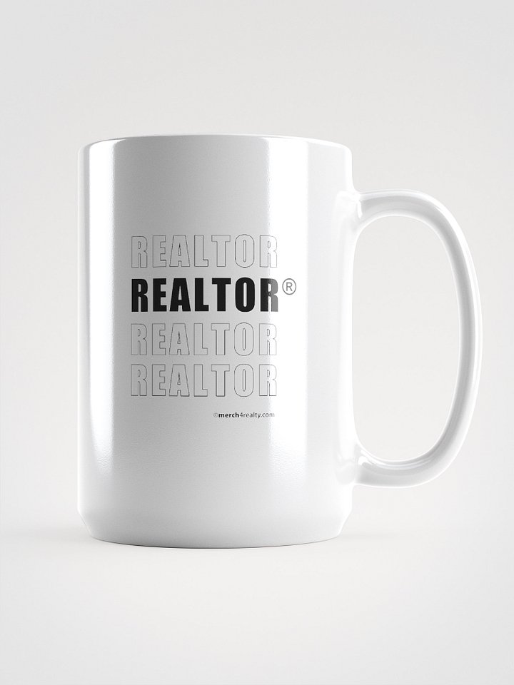 Realtor Typography White Glossy Mug product image (1)