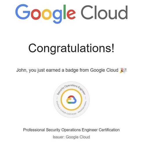 LET'S. GOOOOOOOOOO!! Just got out of the testing facility and I passed my PSOE certification!! Officially #GoogleCloudCertifi...