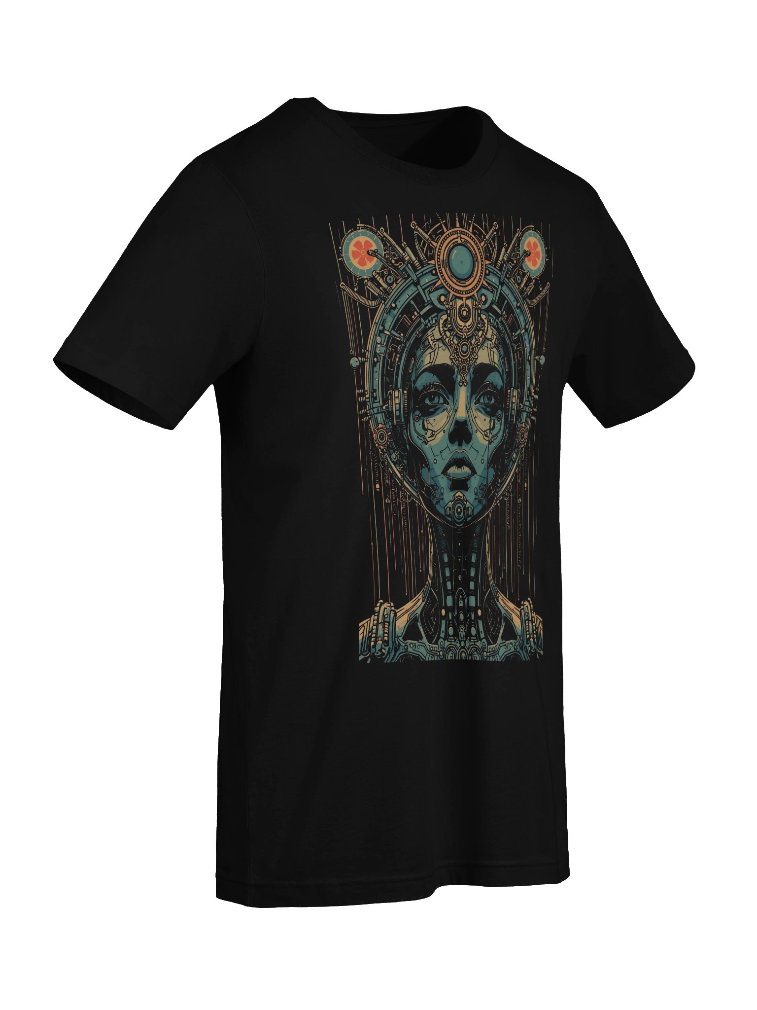 Cyber Muse Retro-Futurist Lightweight T-Shirt product image (2)