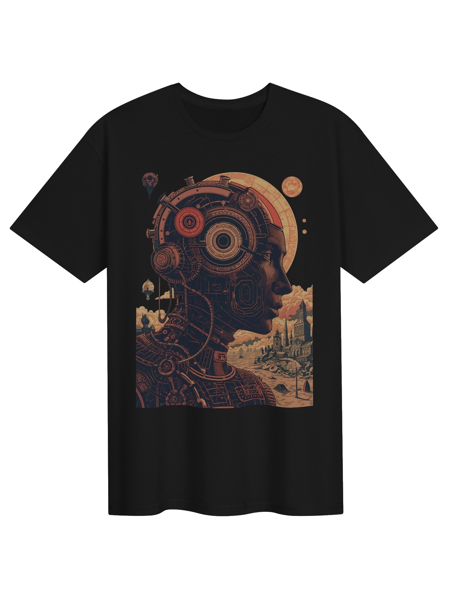 Retro Futurist Mechanical Mind T-Shirt product image (1)
