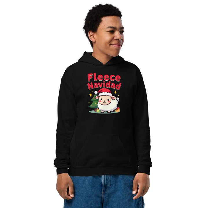 Fleece Navidad Youth Hoodie product image (1)