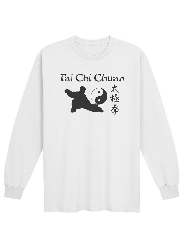 "TAI CHI CHUAN" LONG SLEEVE WHITE TEE product image (1)