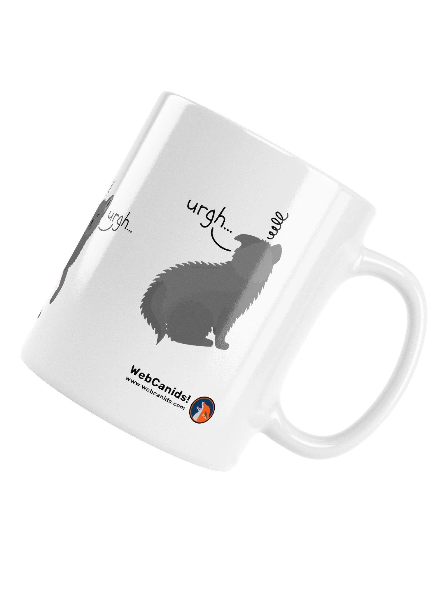 Grumpy Wolf Pup - Silly Art Mug product image (2)
