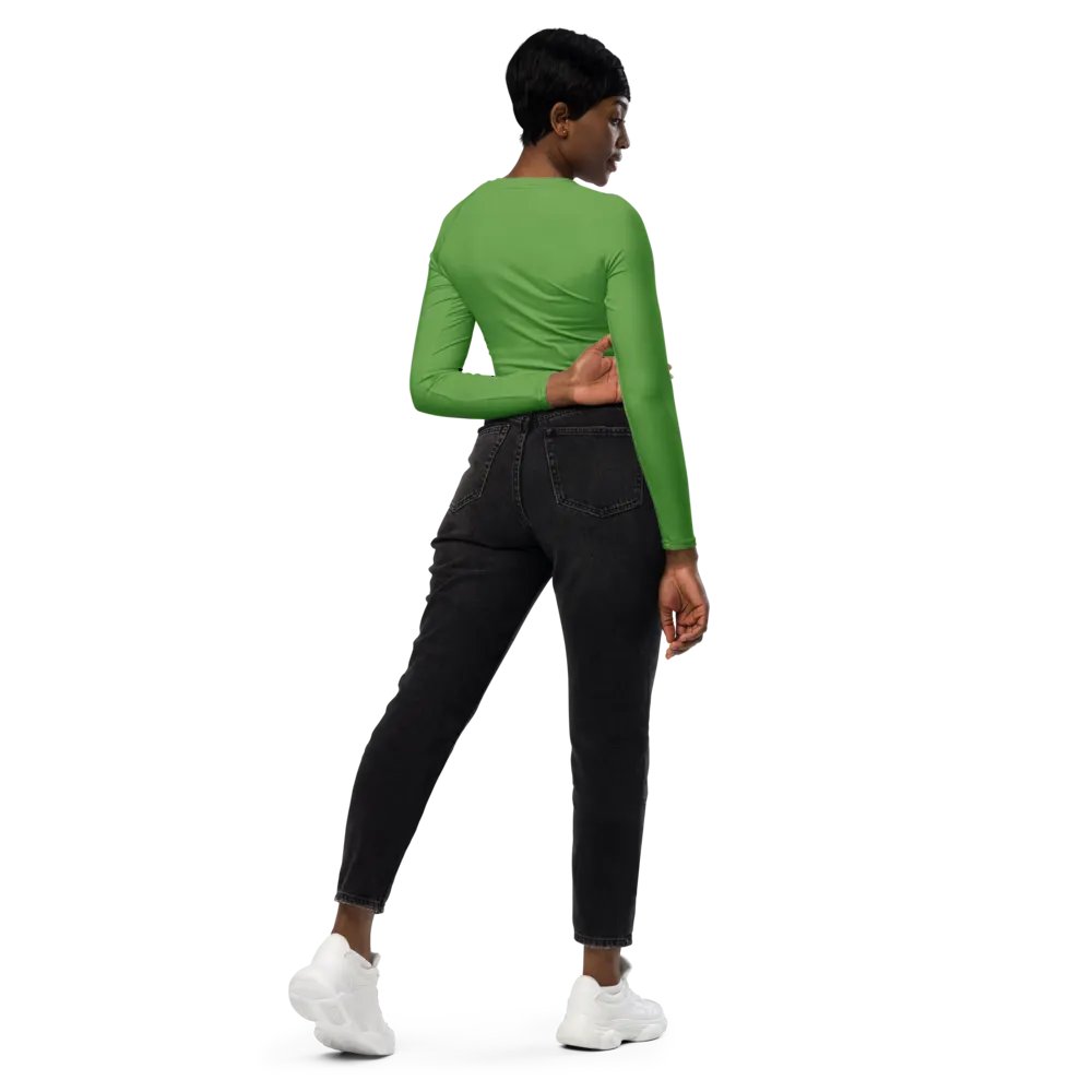 Taurus All-Over Print Long Sleeve Crop Top product image (8)
