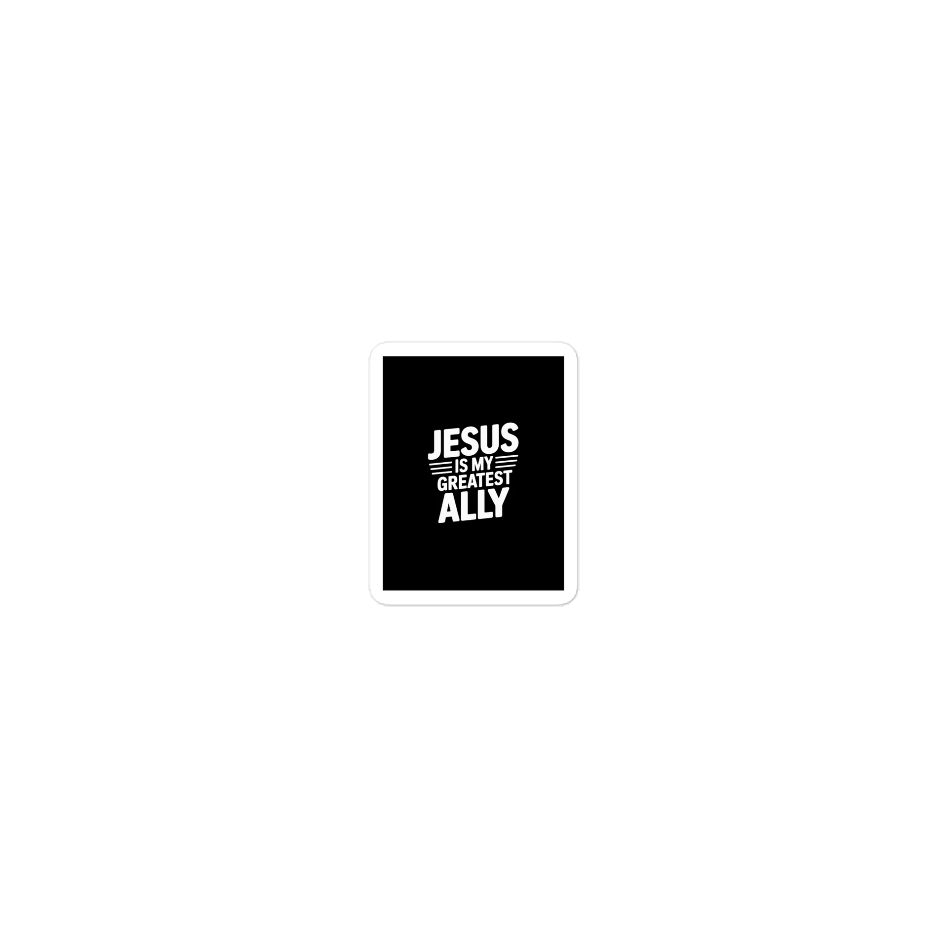 Jesus is My Greatest Ally Die-Cut Sticker product image (2)