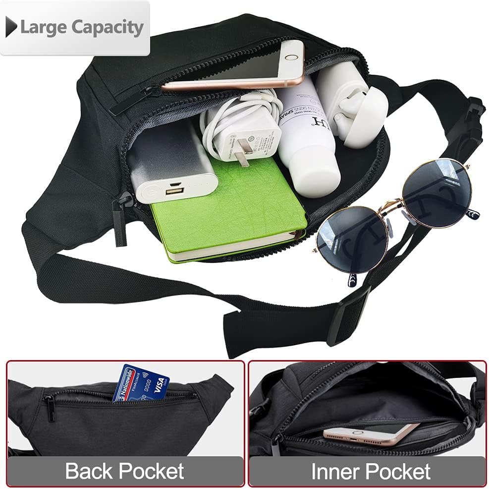 MEEBOY Fanny Pack for Men Women, Crossbody Waist Bag Pack Phone Bag product image (6)