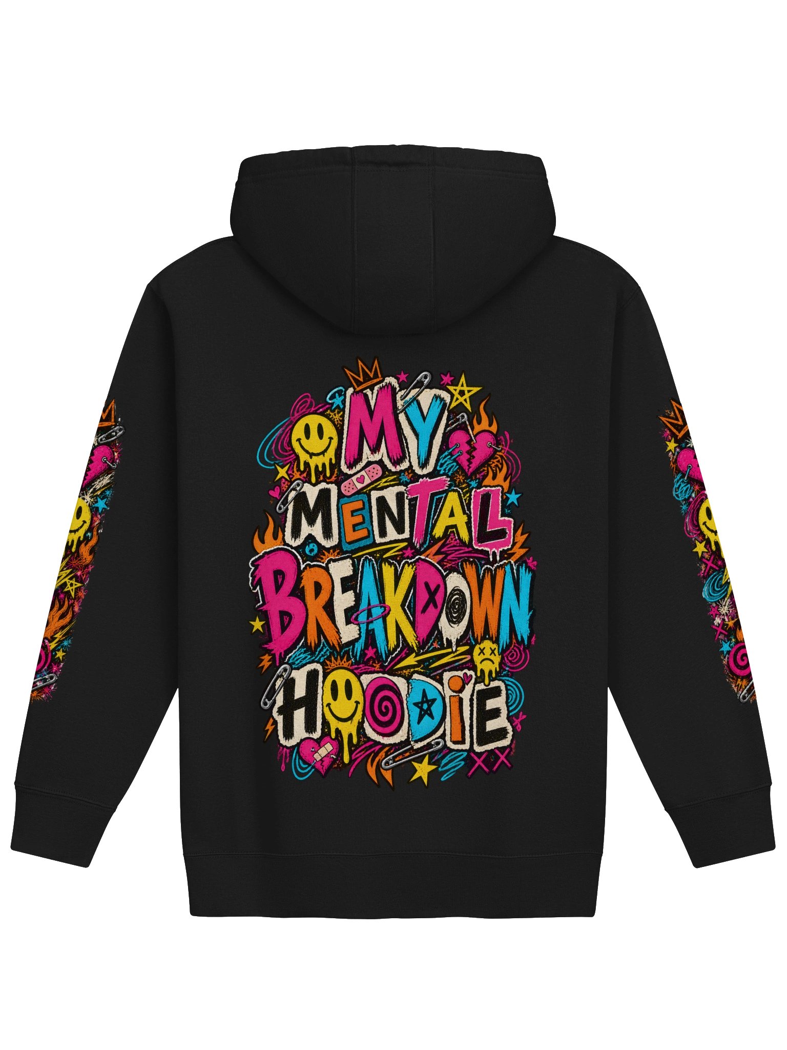 Mental Breakdown - Split Mood Graffiti Hoodie product image (10)