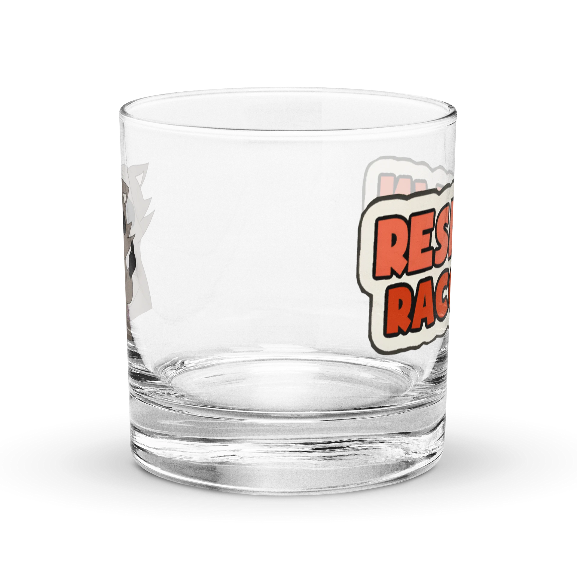 RespawnRaccoon's Middle Finger Rocks Glass product image (1)