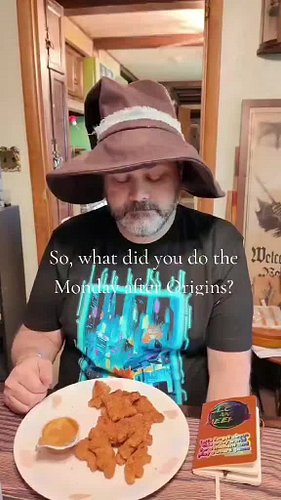 What did I do on Monday after #OriginsGameFair? 

#dinonuggies #dinonugget #Origins2026 #Wizardhat @thegamaonline @originsgam...