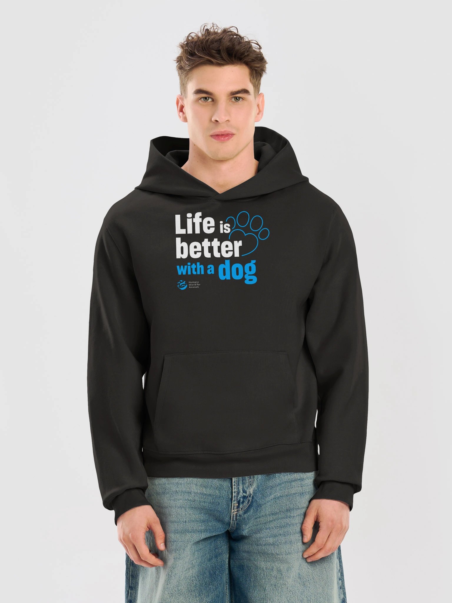 Life is better with a dog - Typographic - Hoodie product image (9)