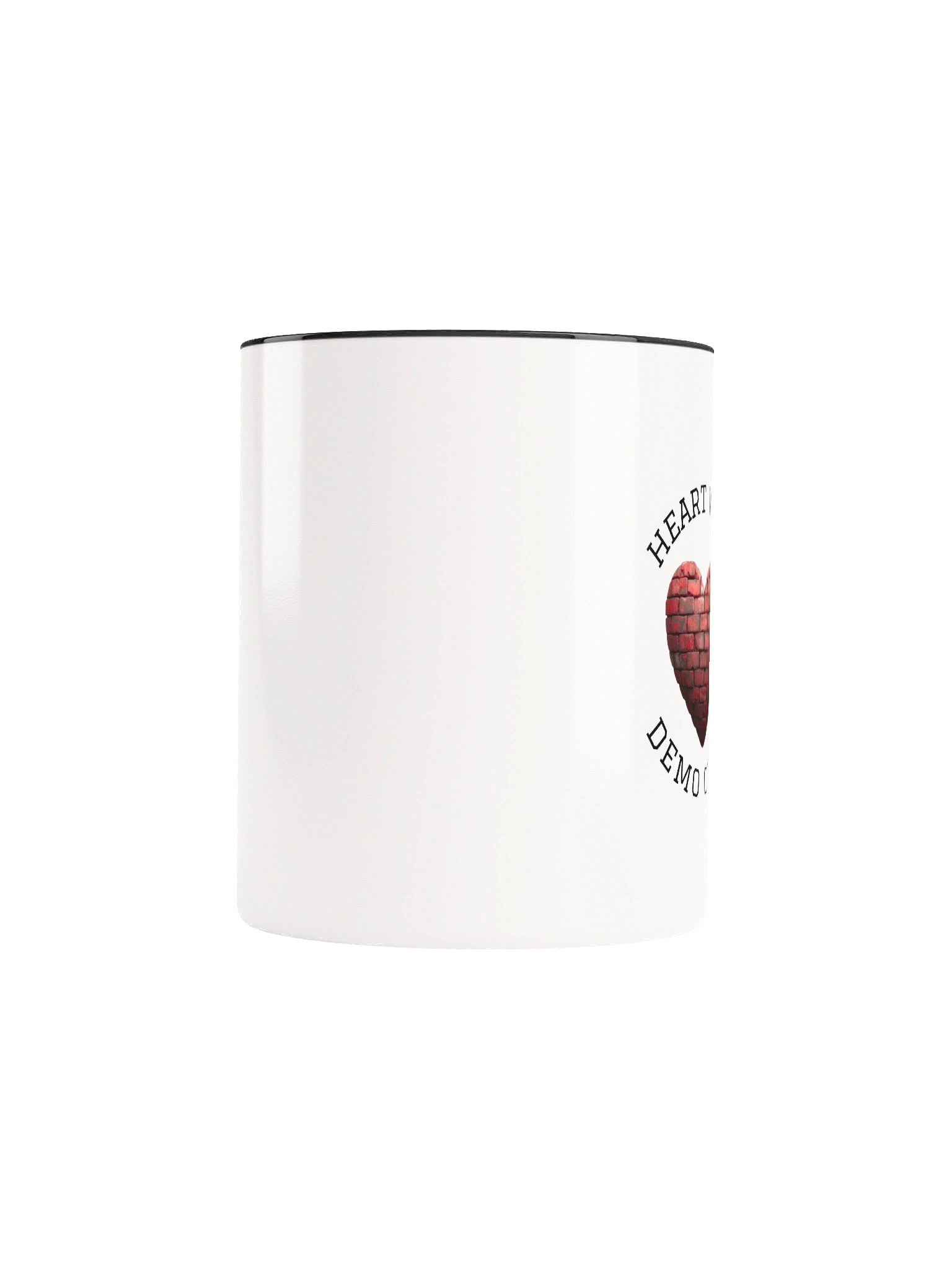 Heart Wall Demo Crew Ceramic Mug - Red/Black Graphic - 11oz or 15oz product image (5)