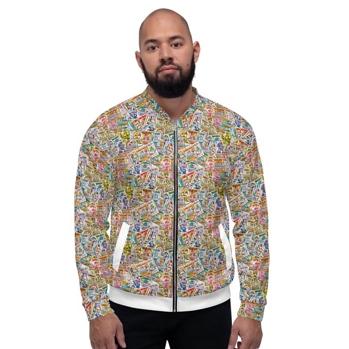 Jugoslovenski inflatorni dinar 1993 (Kolaž/mozaik) All-Over Print Bomber Jacket product image (2)