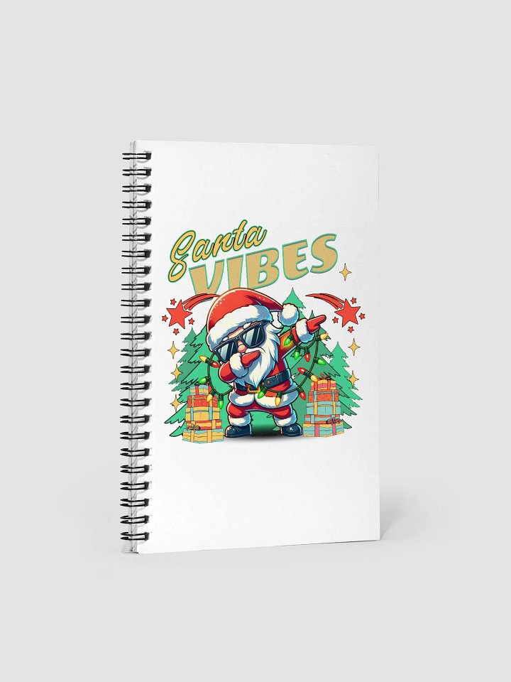 Santa Vibes Dabbing Spiral Notebook product image (1)