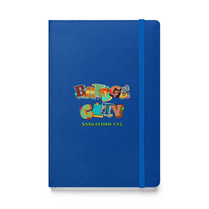 Bridge City Saskatoon Saskatchewan YXE Eclectic Cityscape Hardcover Notebook product image (1)
