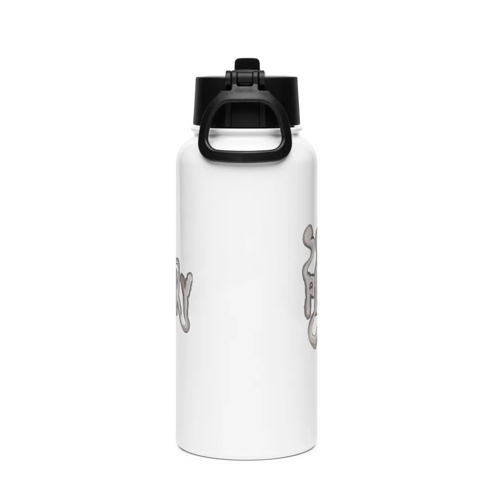 PLAGUEJESTERSKY Smoke Logo Stainless Steel Water Bottle product image (2)