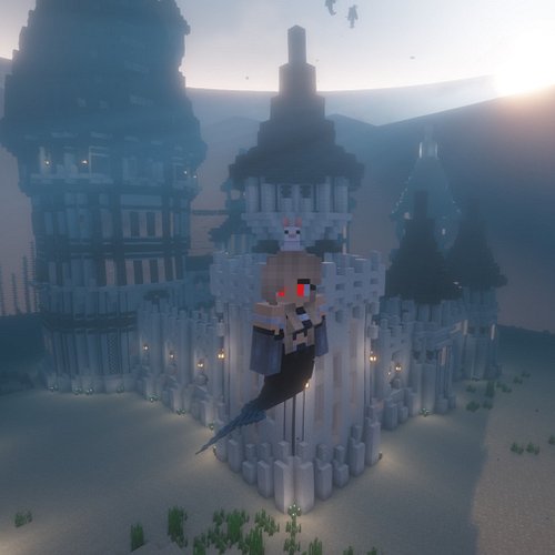 Underwater Castle in Minecraft and Volcano! I never made a Volcano but I think it came out pretty good! This was made in my K...