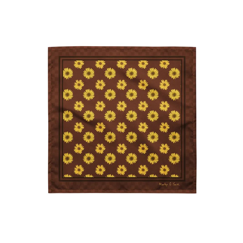 “Helianthus Sunflower Polka Dot” Bandana product image (1)
