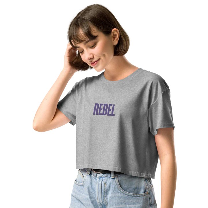 Cropped Tee Rebel embroided product image (1)