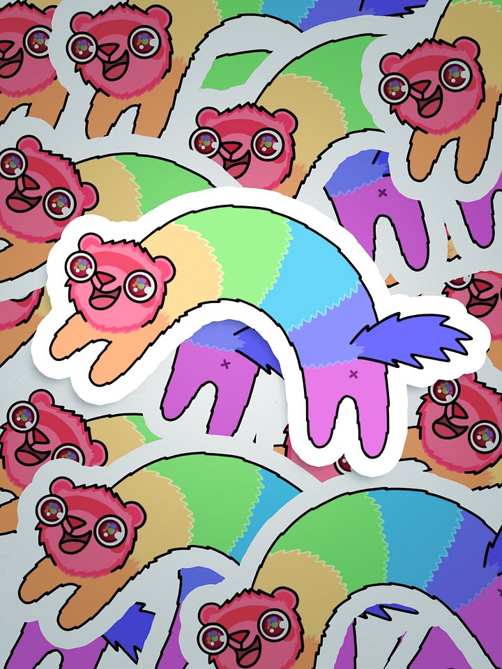 Rainbow Ferret | Car or Laptop Sticker product image (1)