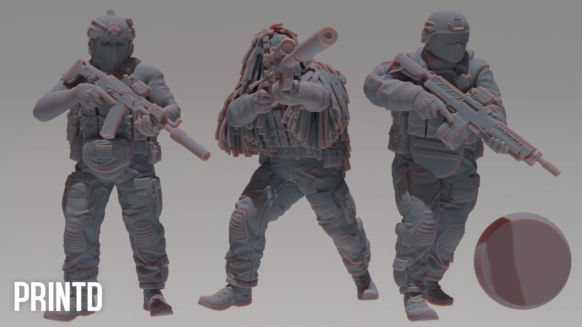 Apex Group Elite Operatives - Modern Warfare Wargame Resin Models Zona Alpha product image (2)