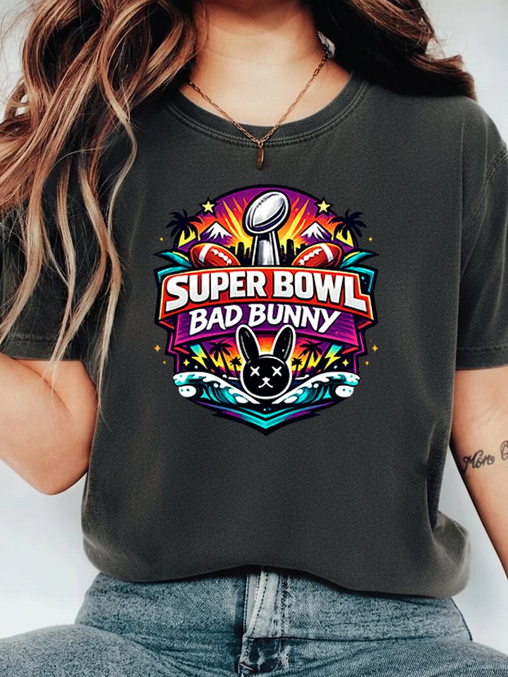 Super Bowl 2026 Commemorative T-Shirt - Super Bowl LX Halftime Show Graphic Tee product image (2)