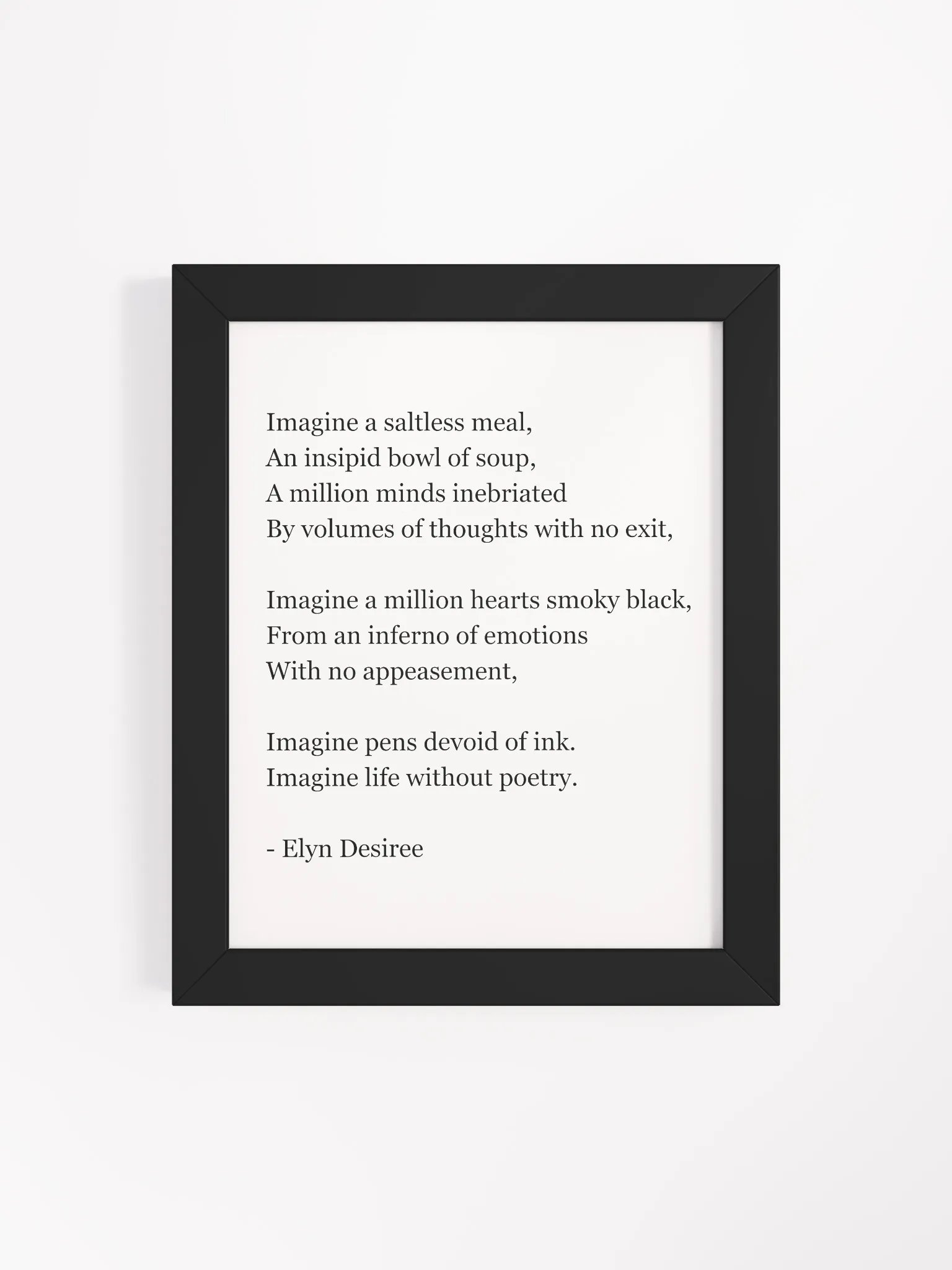 Life Without Poetry Framed Matte Poster product image (1)