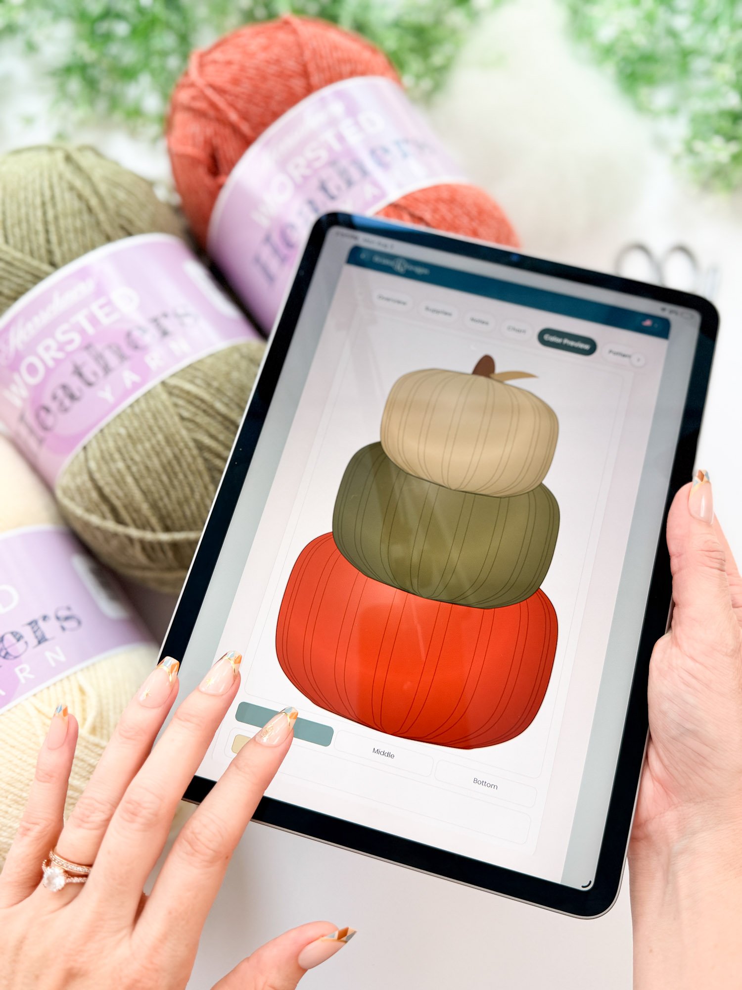 Petal Loop Stitch Crochet Pumpkin Trio Pattern product image (3)
