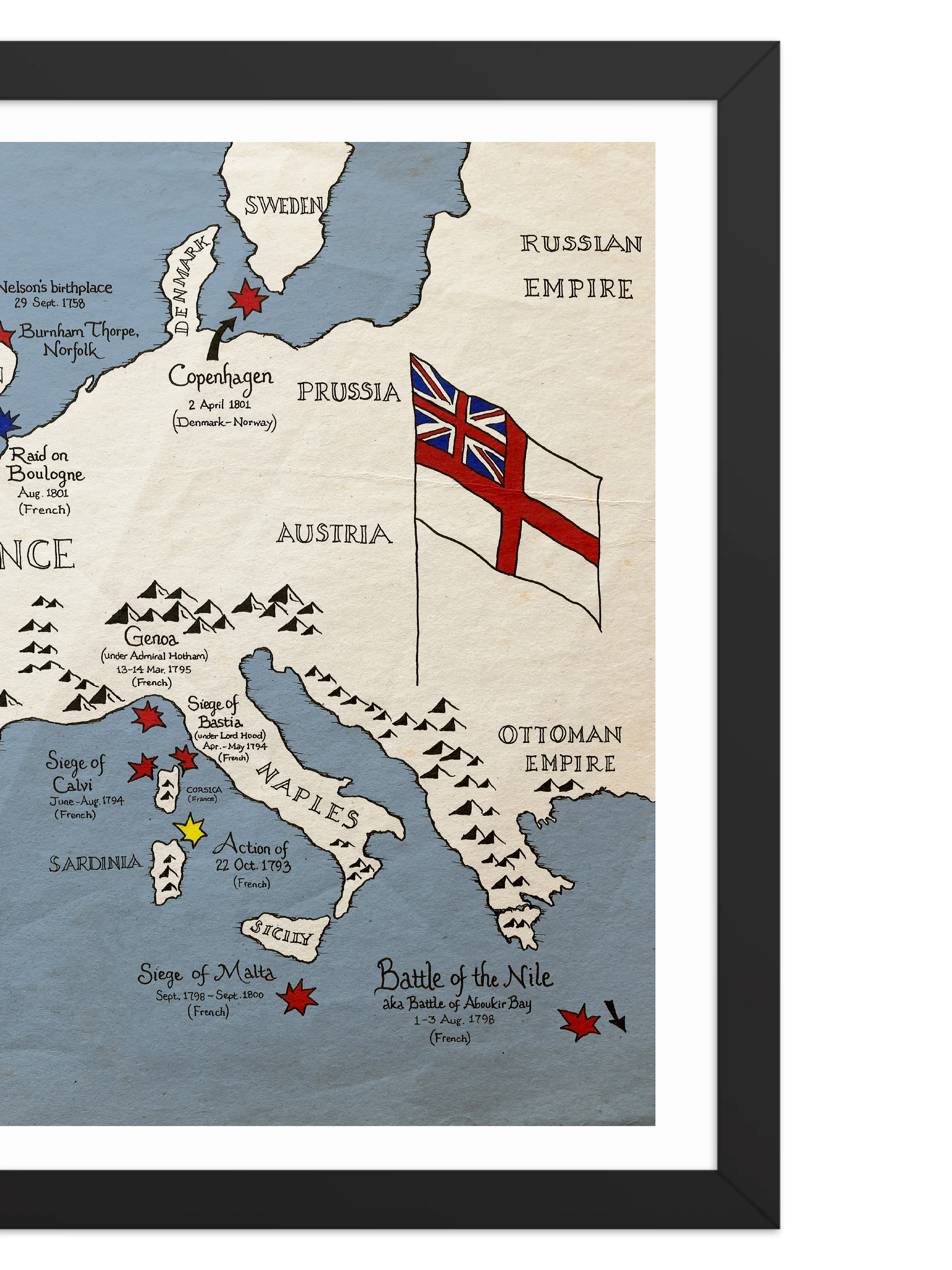 The Battles of Horatio Nelson - Framed Poster product image (3)