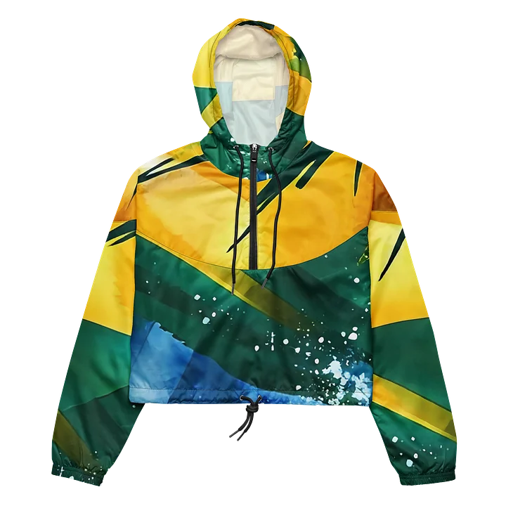 SVG Vintage Sport Diplomat Print - Caribbean Apples | Women's Cropped Windbreaker product image (1)
