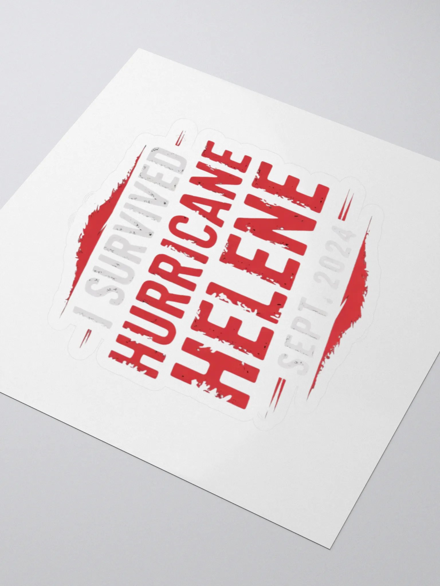 Hurricane Helene Survivor Stickers product image (3)