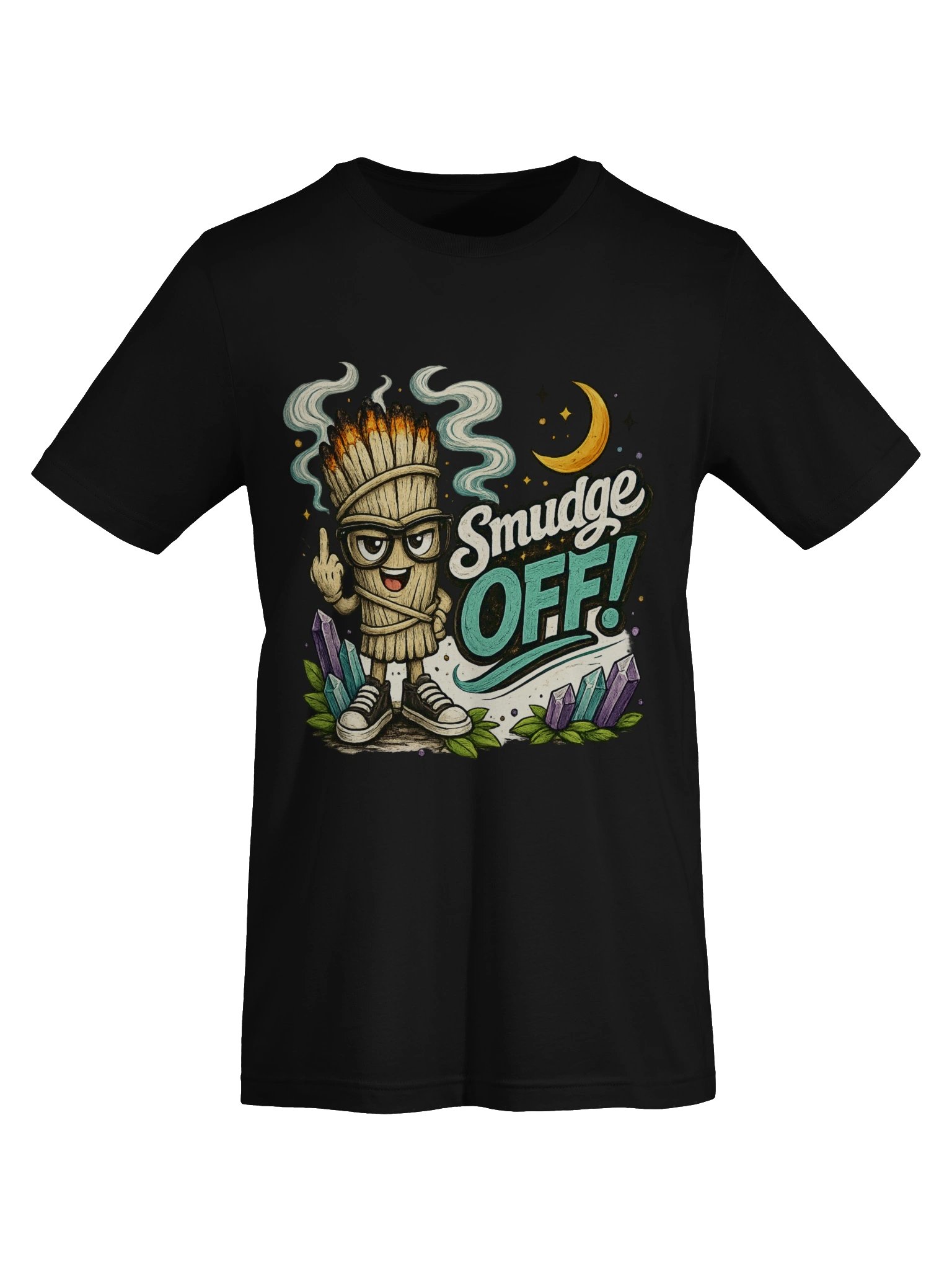 Smudgy Says Smudge Off - Funny Spiritual Attitude T-Shirt product image (5)