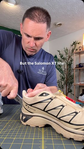 Salomon XT-6 GTX teardown. Toughest teardown I’ve ever done in the uppers. 

#salomonshoes #sneakers #salomonxt6gtx @salomon
