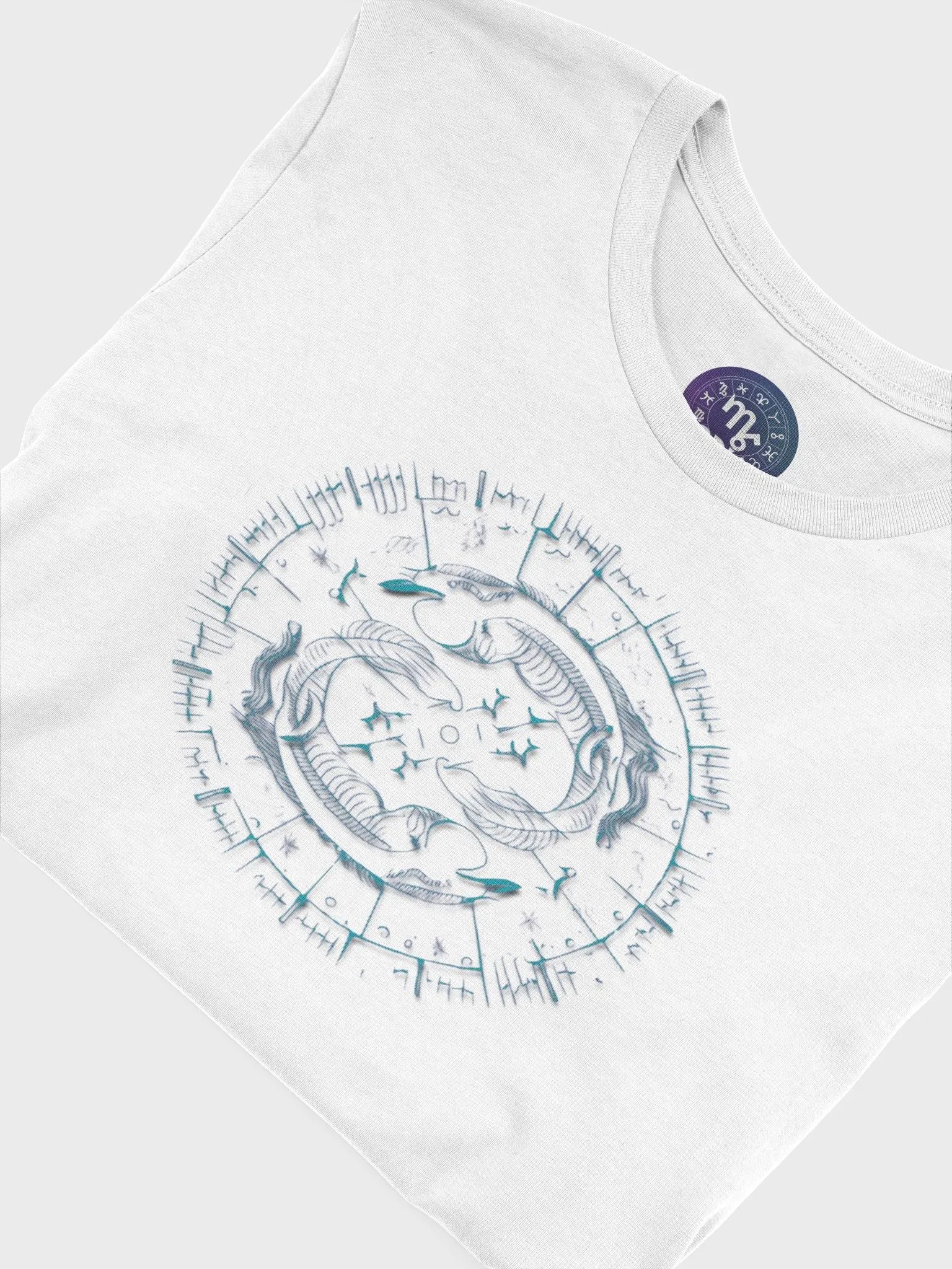 Unisex Pisces Zodiac T-Shirt - Astrological Fish Design, Astrology Gift product image (7)