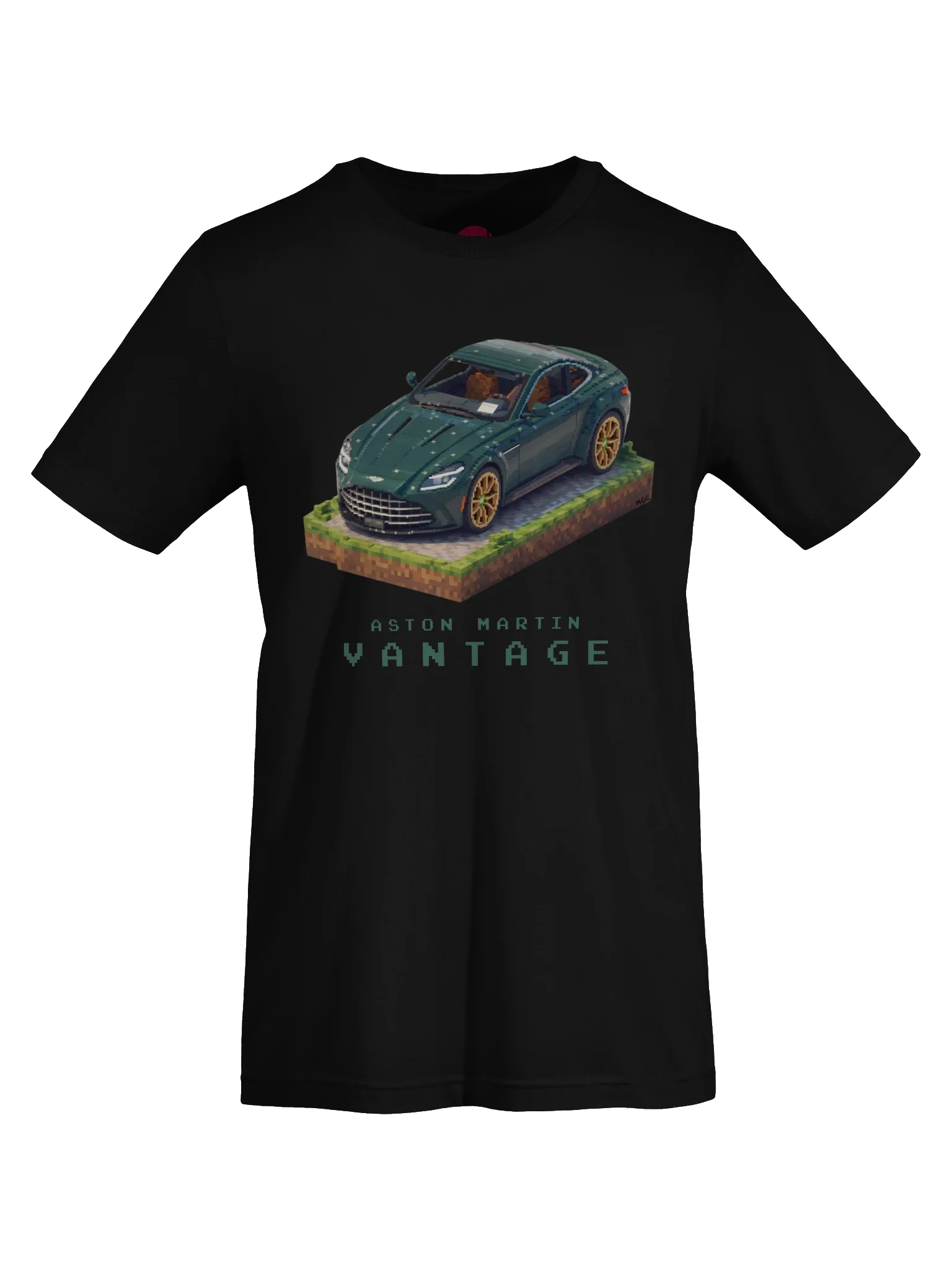 Green Aston Martin Vantage Shirt (Pixel, Retro, Minecraft) product image (56)